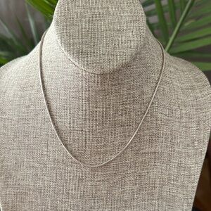 Sleek sterling Silver Necklace